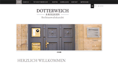 Desktop Screenshot of kanzlei-dotterweich.de