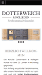 Mobile Screenshot of kanzlei-dotterweich.de