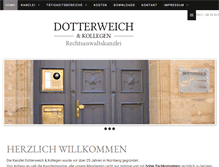 Tablet Screenshot of kanzlei-dotterweich.de